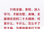 學(xué)習(xí)貫徹黨的二十大精神 習(xí)近平要求在三方面下功夫