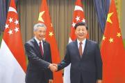 習(xí)近平會(huì)見(jiàn)新加坡總理李顯龍