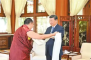 習(xí)近平接受班禪額爾德尼·確吉杰布拜見