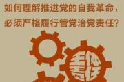 如何理解推進(jìn)黨的自我革命，必須嚴(yán)格履行管黨治黨責(zé)任？